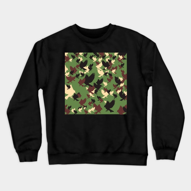 Birding camouflage Crewneck Sweatshirt by Geoji 